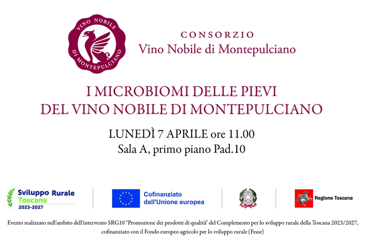 The microbiomes of the Pievi del Vino Nobile di Montepulciano and tasting of Pieve Vino Nobile di Montepulciano